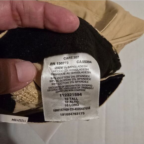 ATG x Wrangler Sierra Slim Pants Size 10 Tall In Tan - Picture 6 of 13